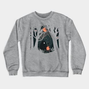 Orange Moon Crewneck Sweatshirt